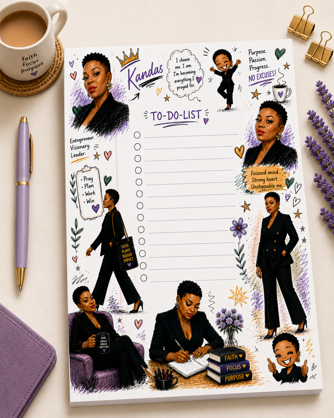 Custom A5 Tearaway Notepad | Personalized Notepad | 5.83” x 8.27” Writing Pad