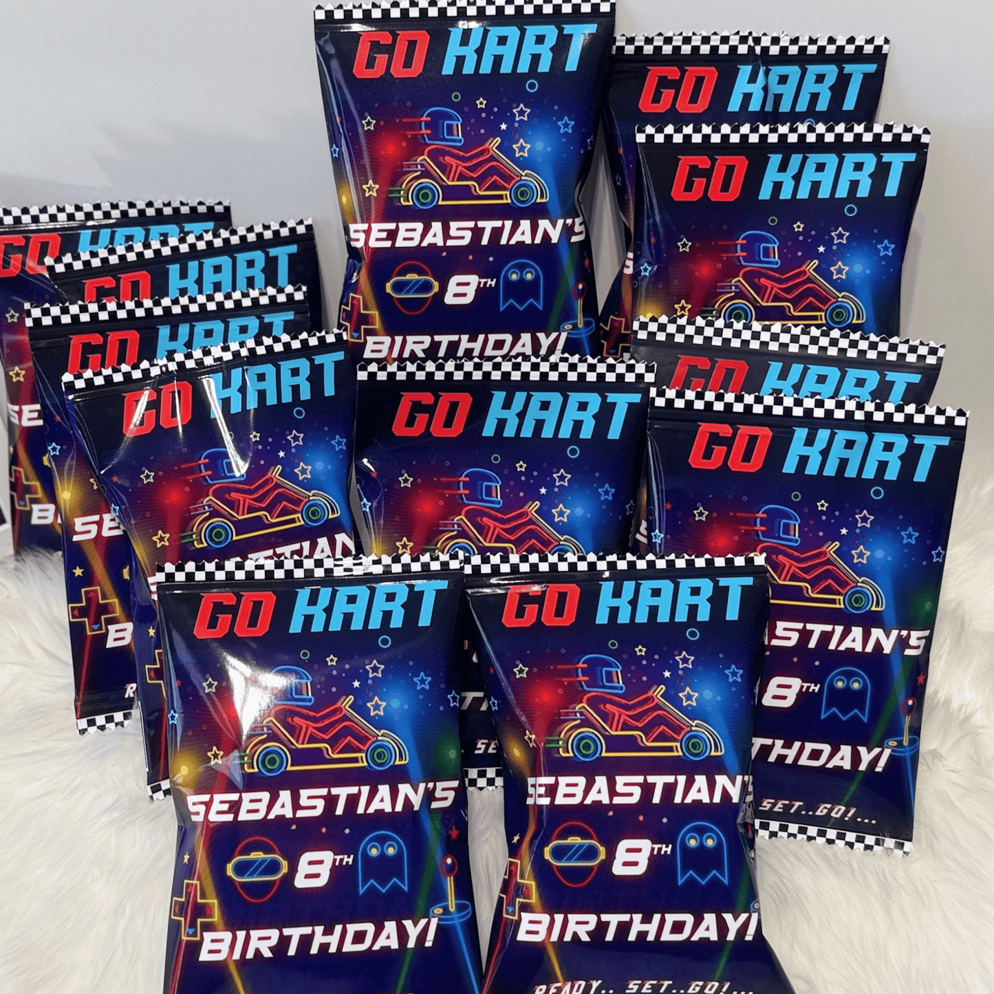 Custom Filled Party Favor Chip Bags – Set of 12