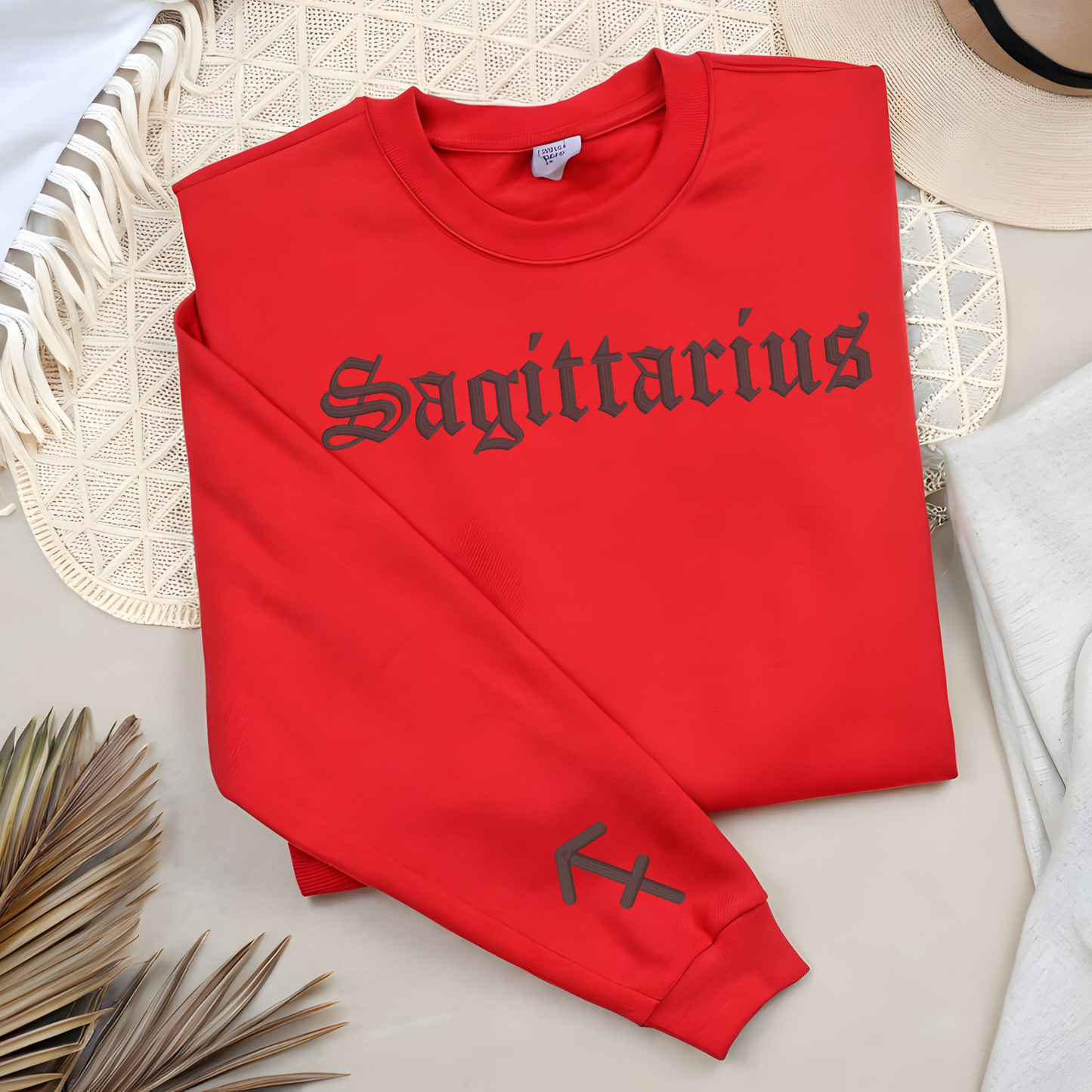 Zodiac Crewneck | Embroidered 3D Design