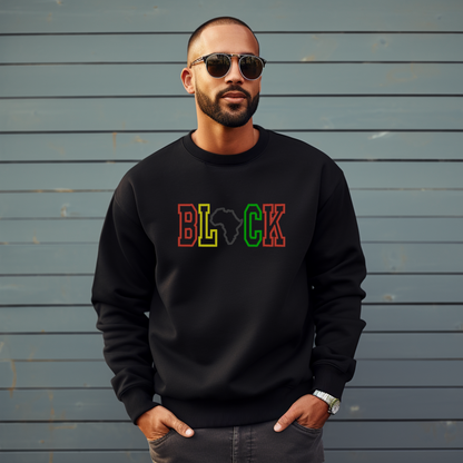 Black History Embroidered Crewneck Sweatshirt