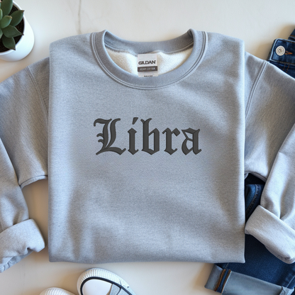 Zodiac Crewneck | Embroidered 3D Design