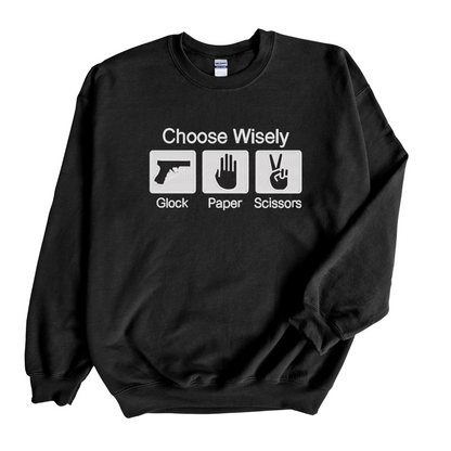 Choose Wisely Glock Embroidered Sweatshirt