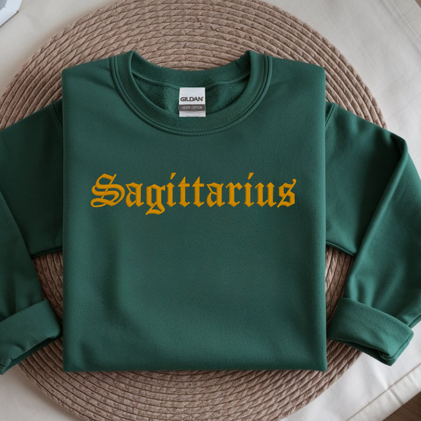 Zodiac Crewneck | Embroidered 3D Design