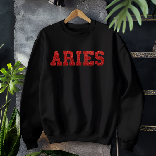 Astrology Embroidered Sweatshirt-Custom Zodiac Sign