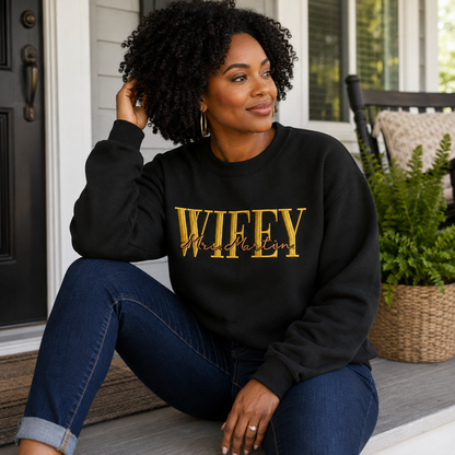 WIFEY Embroidered Sweatshirt